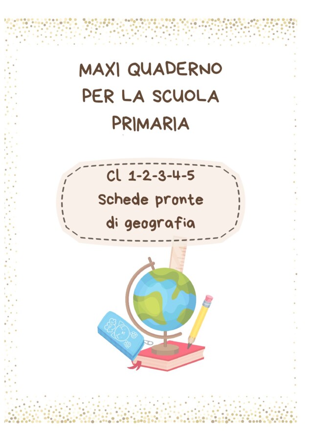 MAXI QUADERNO GEOGRAFIA CL. 1-2-3-4-5