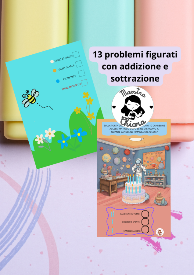 Problemi figurati - addizione e sottrazione entro il 10