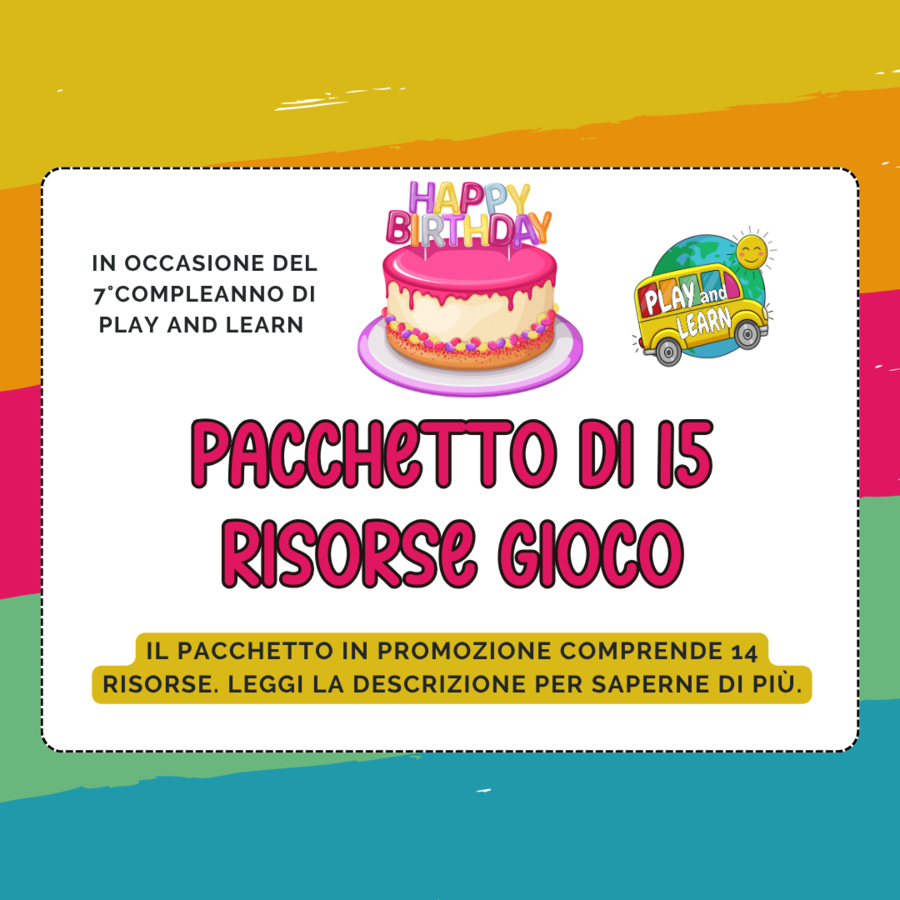 PACCHETTO di 15 RISORSE-GIOCO per IMPARARE