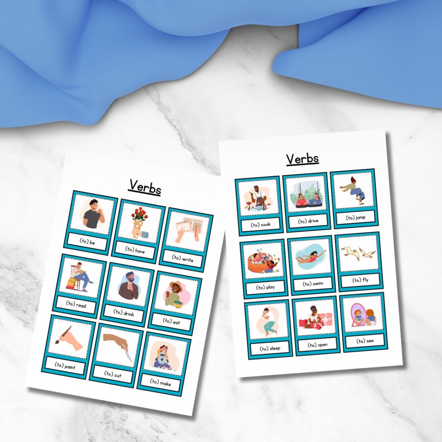 Verbs flashcards - Flashcards sui verbi in inglese