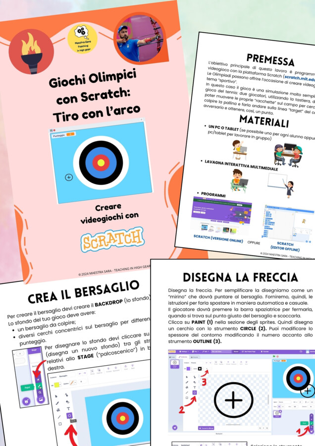 Giochi olimpici con Scratch: il tiro con l'arco