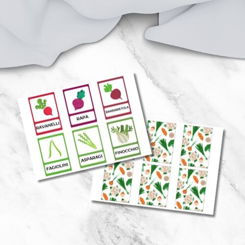 Flashcards verdura in italiano