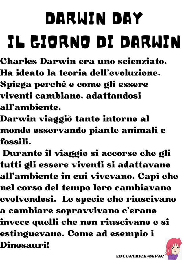 Darwin day: 23 schede didattiche