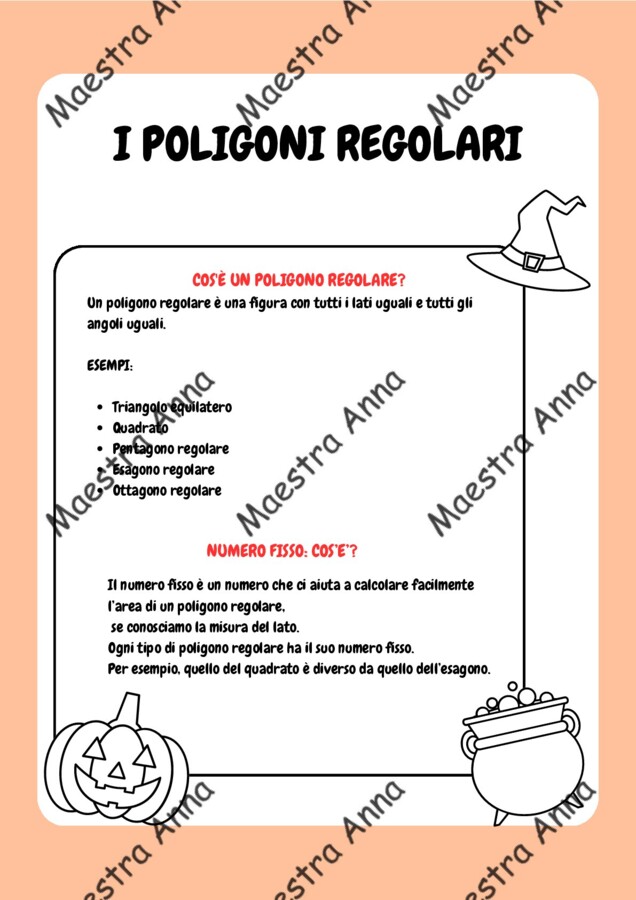 Halloween e i poligoni regolari – Apotema e numero fisso