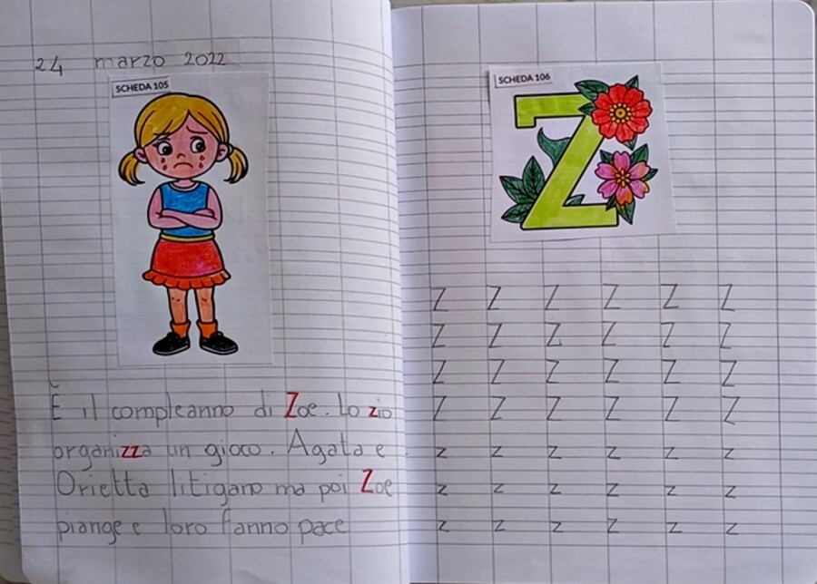 Quadernone classe prima "Le 5 gemelline" Terzo bimestre