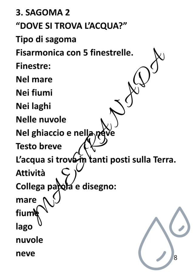 LAPBOOK sull'acqua - classe seconda e terza scuola primaria