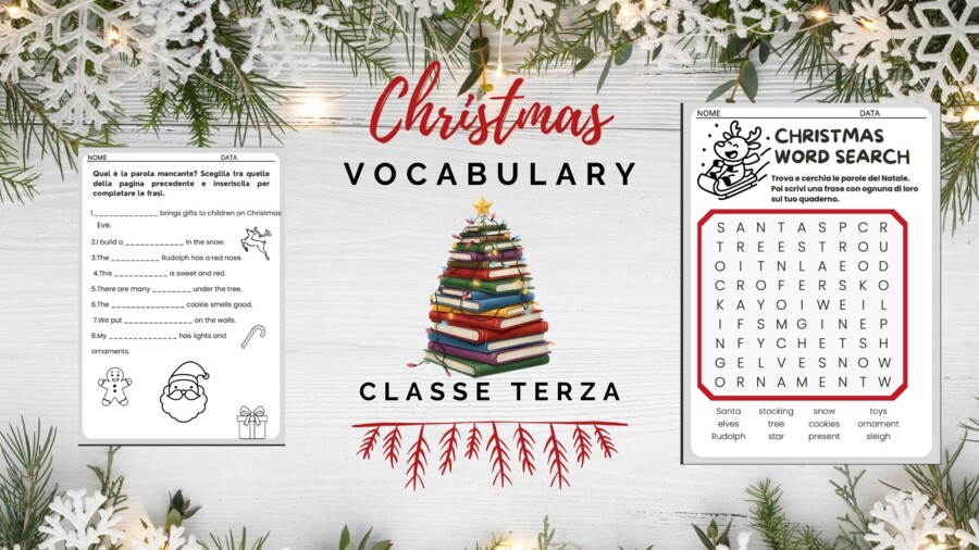 Christmas vocabulary - Parole ed attività sul Natale in inglese