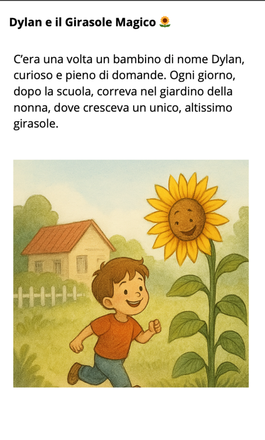 dylan e il girasole magico 17 pagine : classi dalla 1 alla 3 elementare