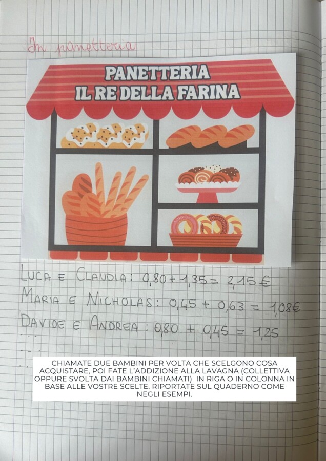 QUADERNO DI MATEMATICA DI TERZA - APRILE, CON COMPITI DI PASQUA E VERIFICA SULLE FRAZIONI