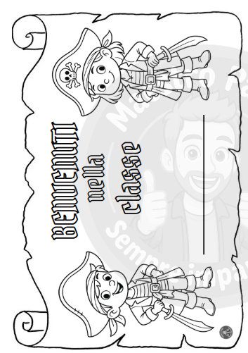 🏴‍☠️ KIT DECORAZIONI BACK TO SCHOOL - TEMA PIRATI (Capitan Stella e l'isola della scuola perduta) ✨