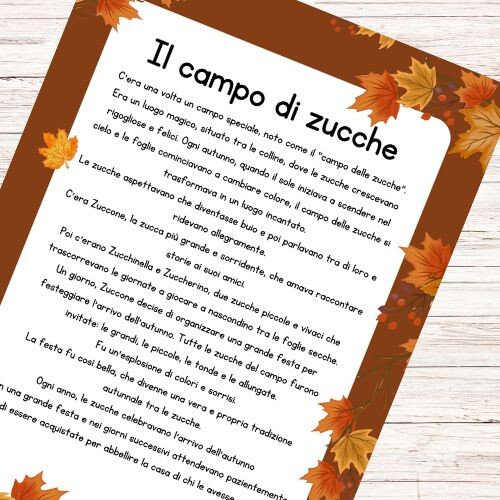 Storie sull'autunno per la scuola primaria