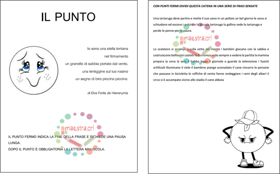 Conoscere la punteggiatura: Il punto
