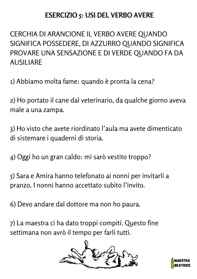 IL VERBO AVERE