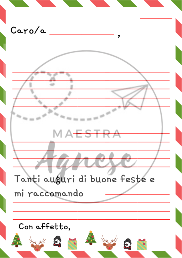 Lettera di Natale-produzione del testo guidata