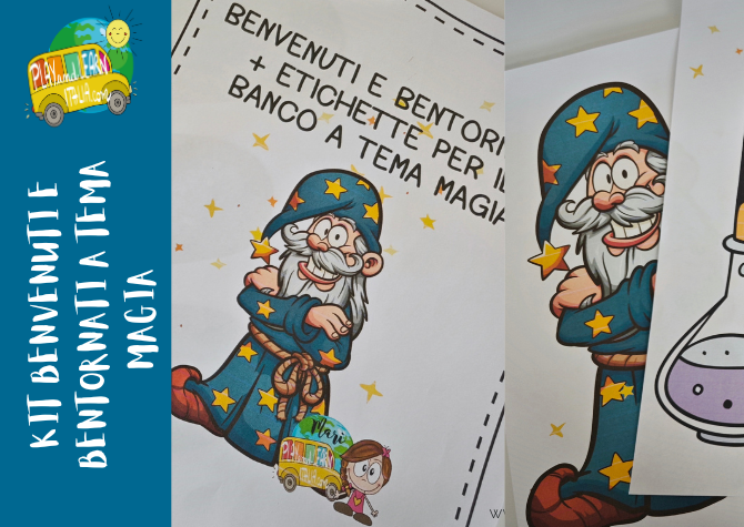 ACCOGLIENZA: KIT BENVENUTO E BENTORNATI A TEMA MAGIA