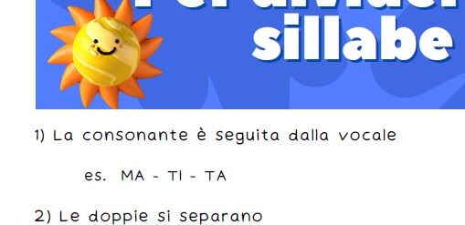 Regole: Le doppie e le sillabe