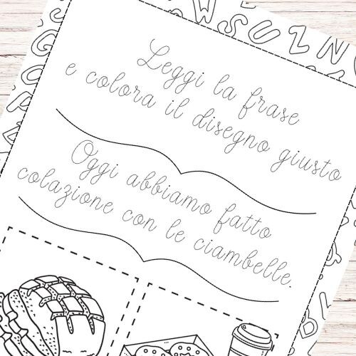 Frasi in corsivo per bambini