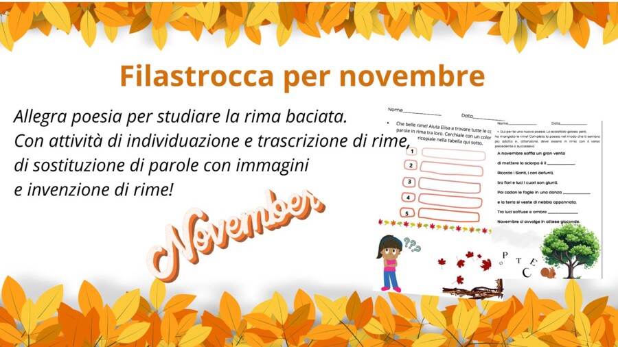 Filastrocca per NOVEMBRE_poesia