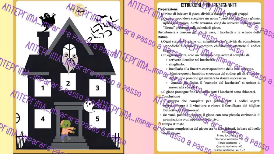 Halloween escape room inglese