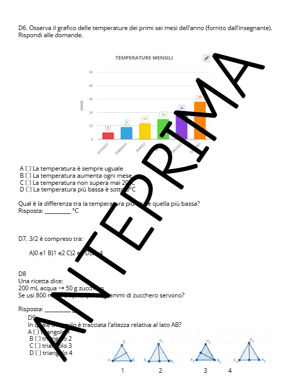Missione INVALSI – Stazioni Matematiche per la classe quinta Creato da