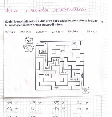 Quaderno di matematica classe terza gennaio con progettazione