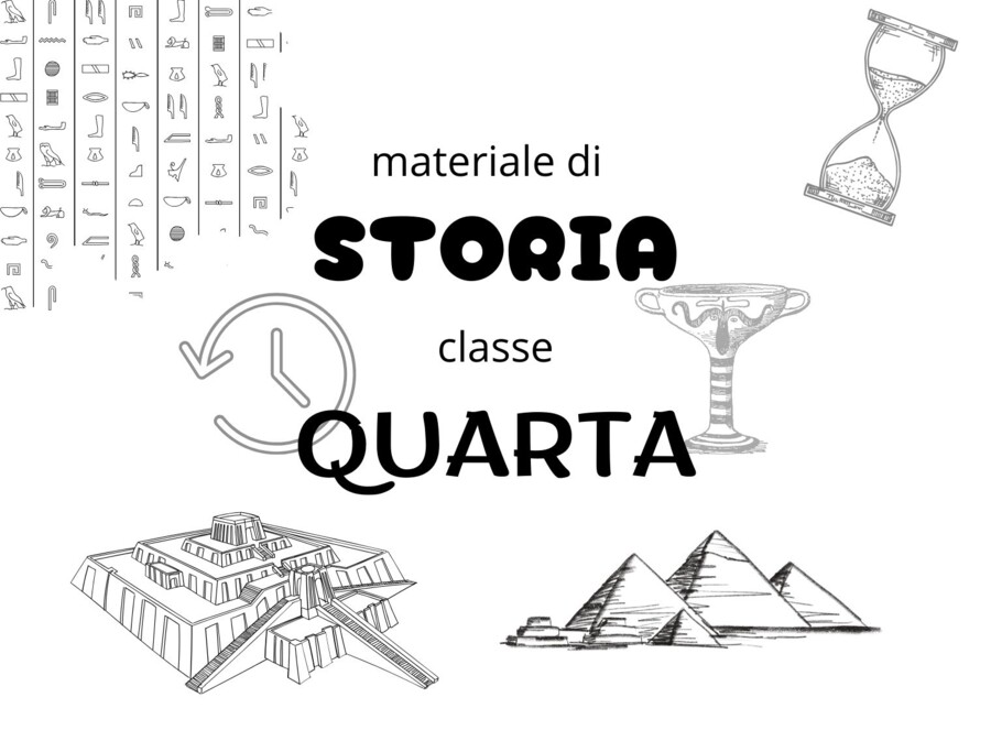 MATERIALI STORIA cl. QUARTA - 51 pagine