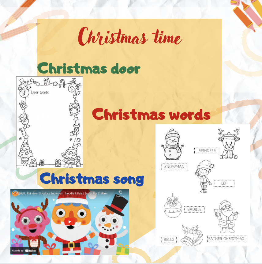 Christmas time - attività su lessico e canzoni