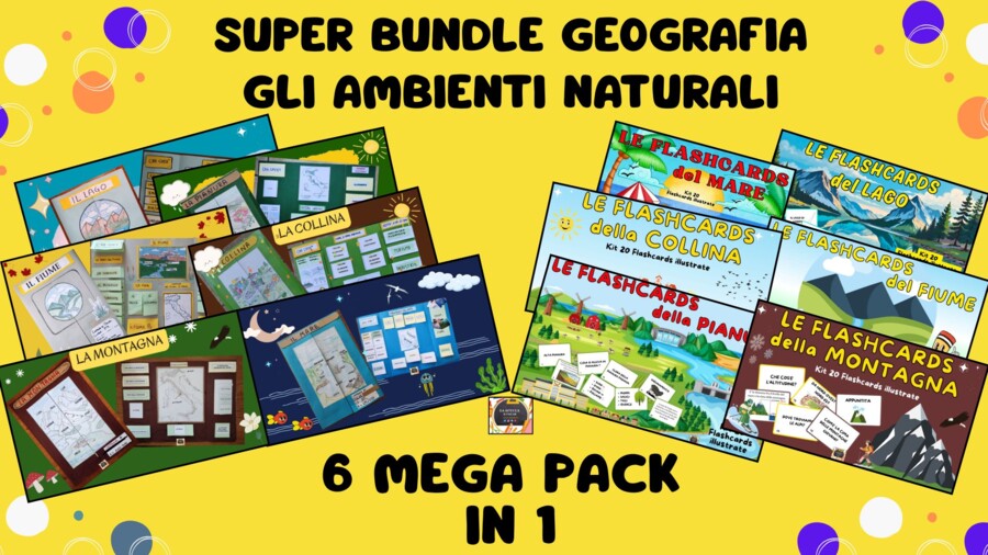 SUPER BUNDLE GEOGRAFIA: Gli Ambienti Geografici per la classe 3^