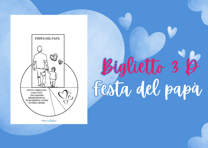 Festa del papà: biglietto 3D