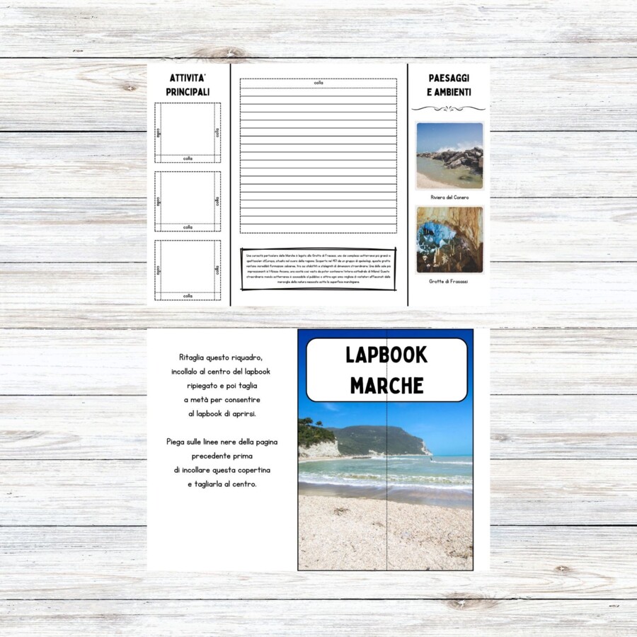 Lapbook Marche scuola primaria da stampare