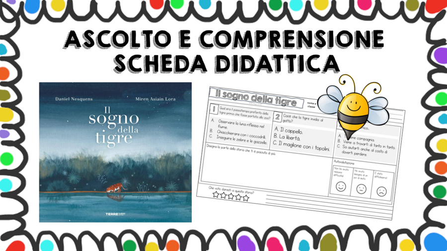 Il sogno della tigre - scheda didattica comprensione