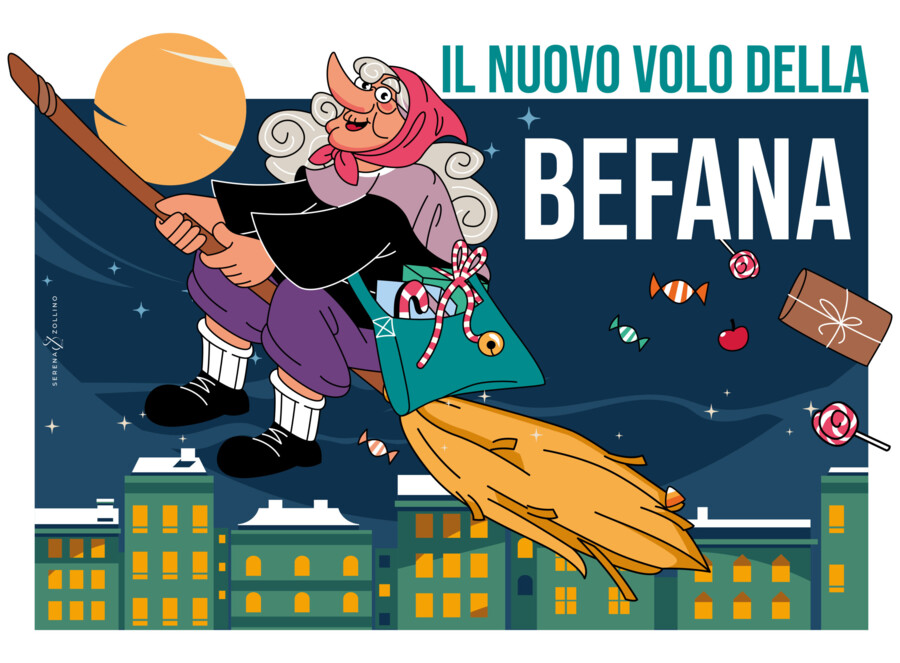 Il nuovo volo della Befana