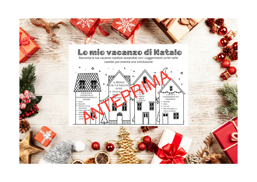 Racconto le mie vacanze di Natale