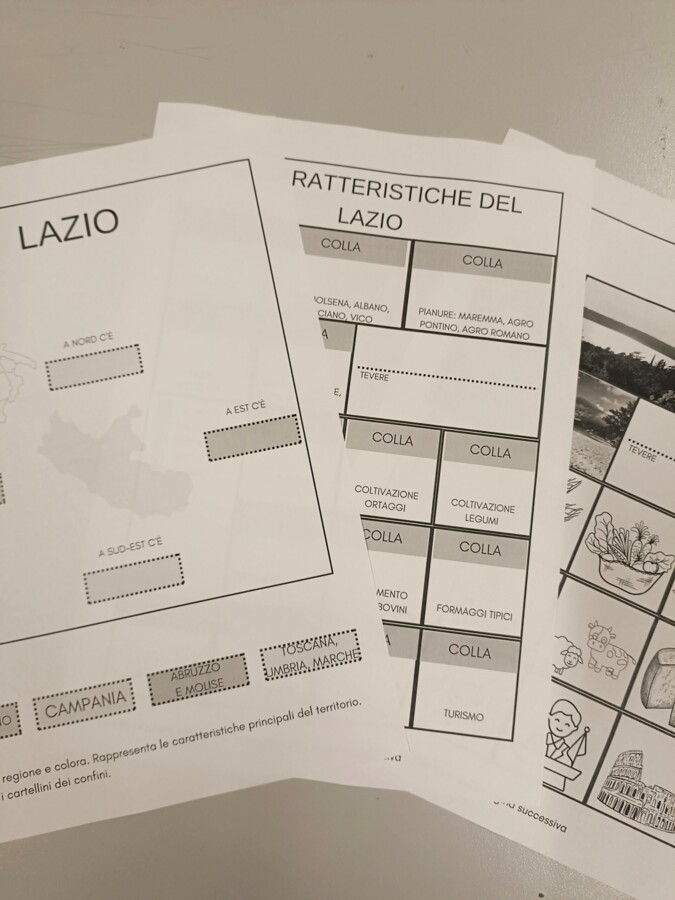 Lazio - geografia semplice