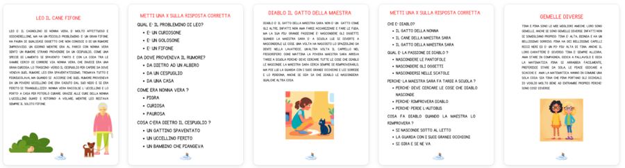 4 LETTURE IN STAMPATO MAIUSCOLO
