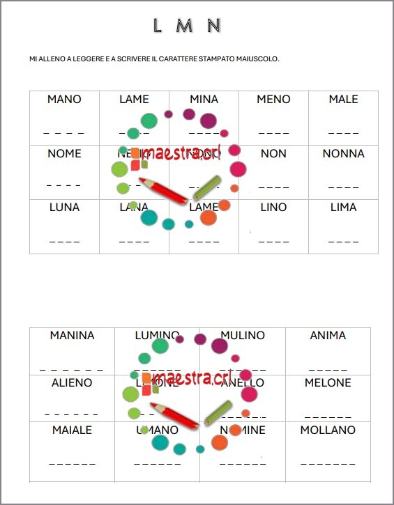 Attività di lettoscrittura