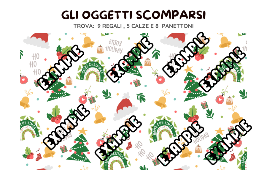 COMPITI DI NATALE DI MATEMATICA E TECNOLOGIA - 10 SCHEDE