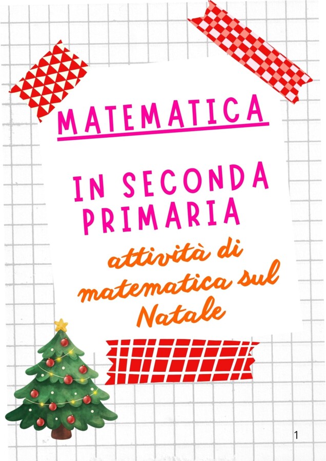 Attività di matematica sul Natale classe seconda primaria