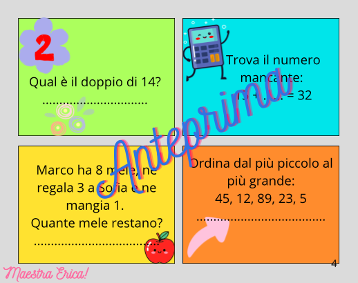SOS TEMPI MORTI! 40 Carte-Sfida di Logica e Matematica al volo (Classe 2ª e 3ª)