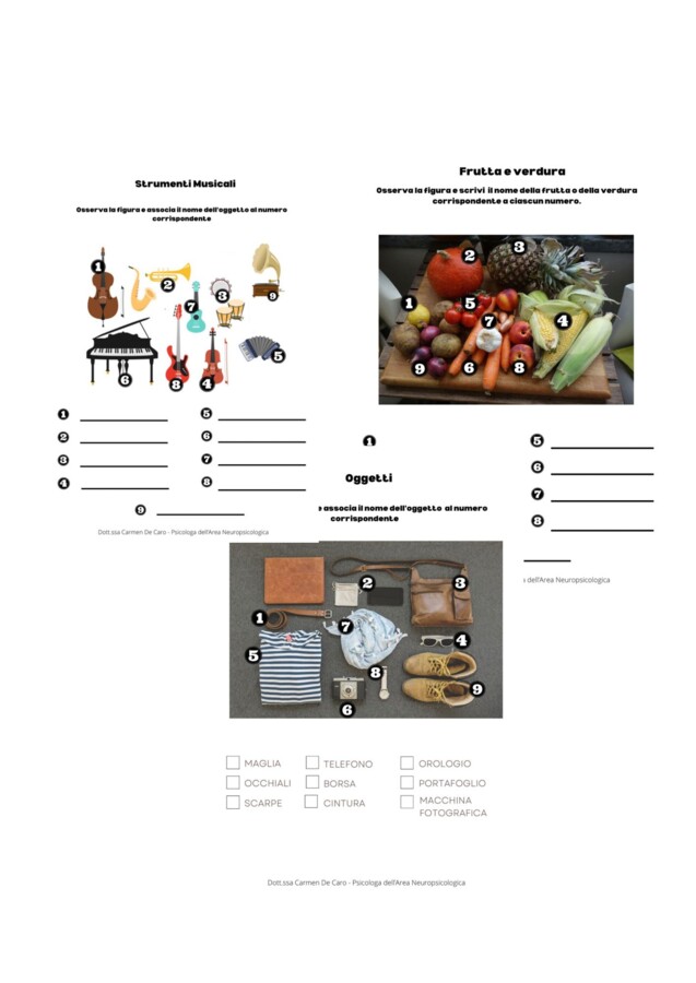 PDF Attività "Associazione figura-parola"