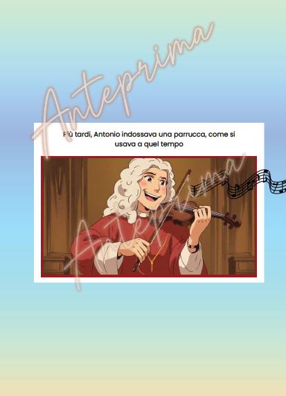 Antonio Vivaldi, il prete rosso: una storia a fumetti.