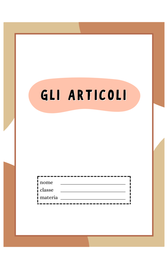 GLI ARTICOLI DETERMINATIVI E INDETERMINATIVI