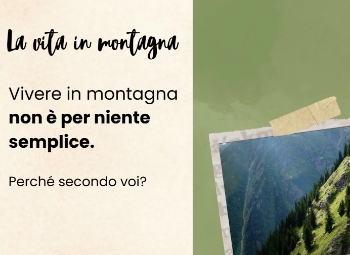 Le attività in montagna