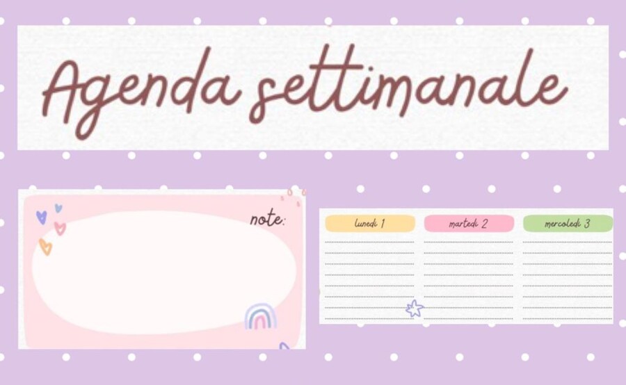 Agenda settimanale - agosto 2022
