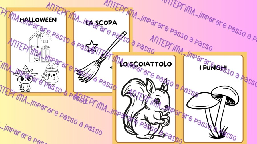 Coloring book: le parole dell'autunno