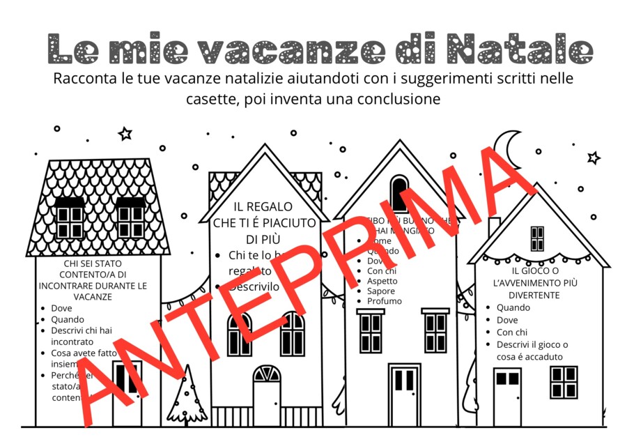 Racconto le mie vacanze di Natale