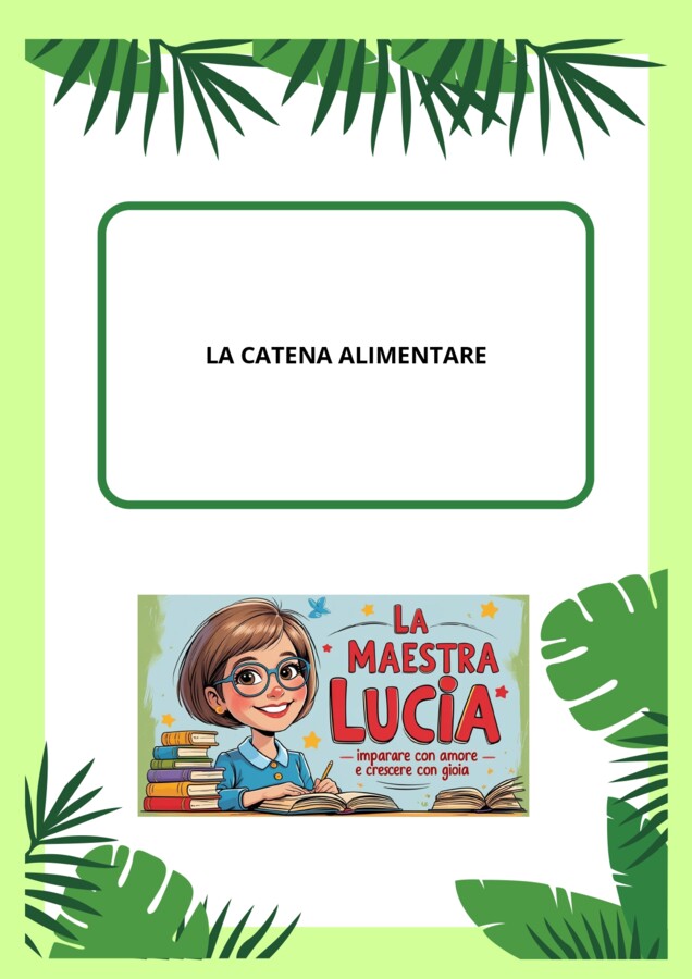 LA CATENA ALIMENTARE