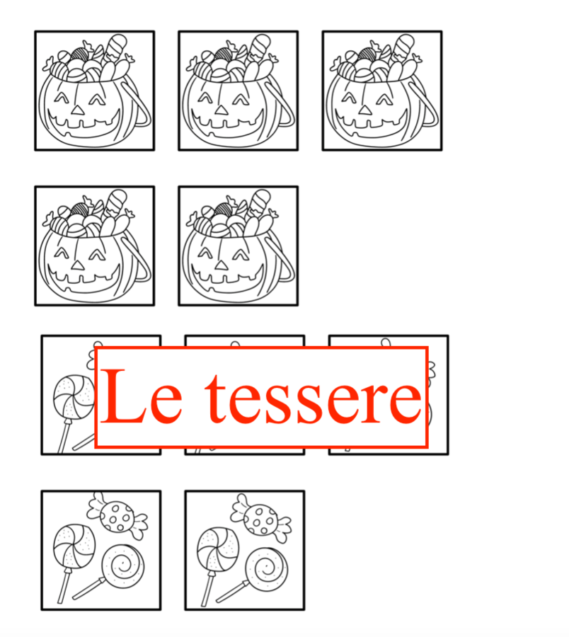 Giochi di Halloween: Tris...da brivido; il gusto dei giochi di altri tempi( per tutte le classi)