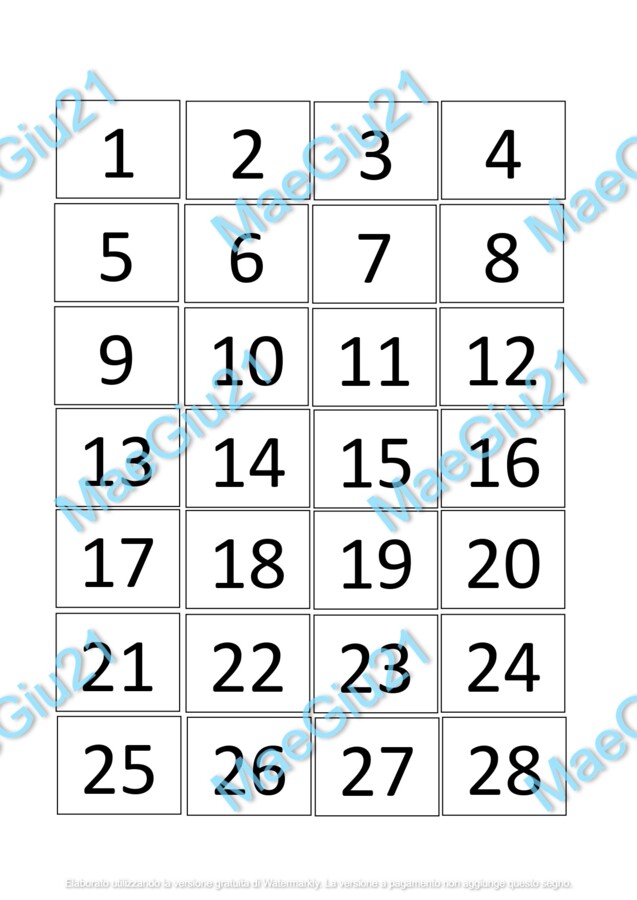 Calendario per Classe