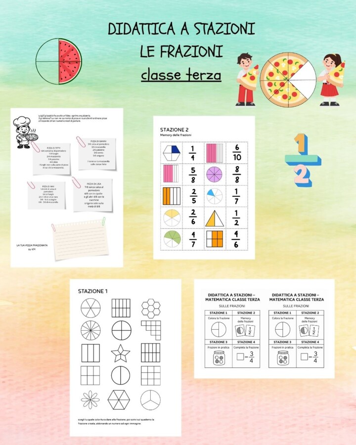Didattica a stazioni FRAZIONI classe terza